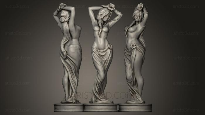 Figurines of girls (STKGL_0041) 3D model for CNC machine